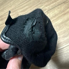 Ted Baker テッドベイカー レザー 手袋 黒 ブラック ゴールド リボンの画像