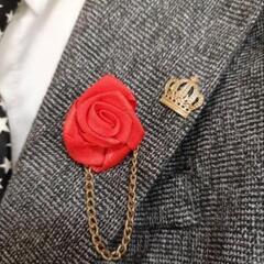 男の子　スーツ　5点セット✨️　胸ピン付💓　ネクタイ　フォーマル　Yシャツ　グレー　七五三　結婚式　フォーマルの画像