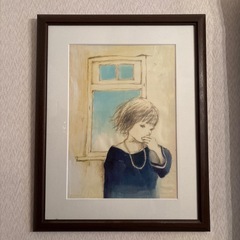 【お譲り先決まりました】少女　絵画 