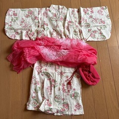 子供用　100cm 浴衣　小物付き