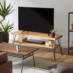 LOWYA テレビ台　幅117cm ローテレビ台　天然木パイン材