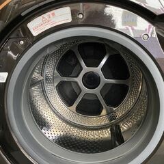 高年式!2021年製! 東芝 TW-127X9L-T ドラム洗濯乾燥機 ZABOON グレインブラウン 左開き 洗濯12kg 乾燥7kg 中古家電 店頭引取歓迎 yR9456の画像