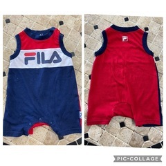 👶【7/13値下げ‼️】ベビー服　男の子　ロンパース　80㎝　FILAなど　3点セット⭐︎の画像