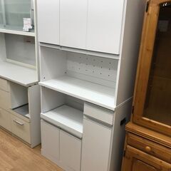 ★ジモティ割あり★  食器棚 ホワイト H182×W90×D42...