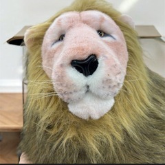 メ2032⭐ 大きいらいおんのぬいぐるみ　特大　百獣の王　1.1mの画像