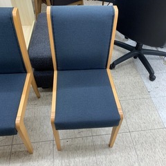 ①相合家具 椅子 青 ※2400010507823