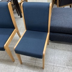②相合家具 椅子 青 ※2400010507830