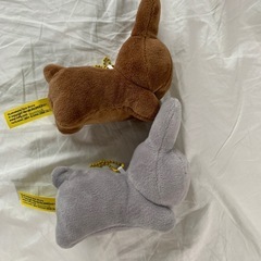 ミッフィー　二つ　キーホルダー　ぬいぐるみ　の画像