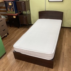 S784 ⭐ NITORI ニトリ シングルベッド 引き出し付き...