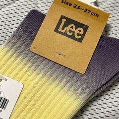 880円で購入　25.0〜27.0センチ　LEE ソックス　靴下　グラデーションの画像