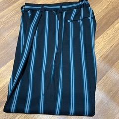 JEANASIS ストライプタックパンツ　フリーの画像
