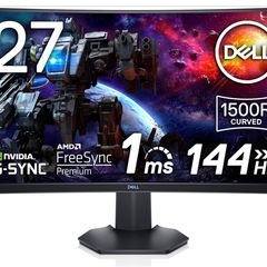 Dell S2721HGF 27インチ 曲面 ゲーミングモニター ディスプレイの画像