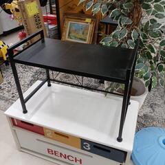 ★ジモティー割あり★レンジラック　BK　 高さ(H)44.5cm...
