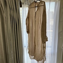 新品　今田美桜 ロングシアーシャツワンピース[k8499u] GRLの画像