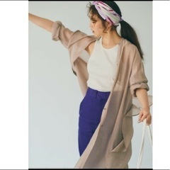 新品　今田美桜 ロングシアーシャツワンピース[k8499u] GRL