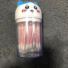 ハチワレ 綿棒＆綿棒ケース 未使用