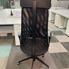 中古　良品　イケア　イェルヴフェレット　オフィスチェア　ガス椅子　ワークチェア　事務いす　デスクチェア　OAチェア　ヘッドレスト　ランバーサポート　肘付　革　愛知県 一宮市 名古屋 稲沢 江南 岩倉 岐阜 羽島 各務ヶ原 三重 愛知 グッドプライス一宮の画像