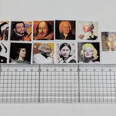 懐かしの「この人だーれだ？」偉人シールセット まとめてお譲りの画像