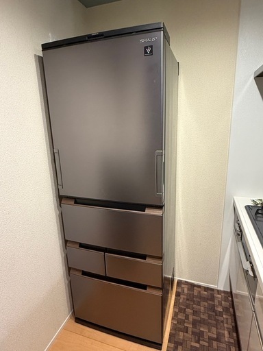 【美品】SHARP 冷蔵庫 SJ-MW46H-H 457L 2021年製 高機能・大容量モデル