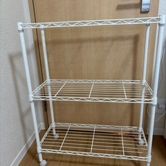 スチールラック　白