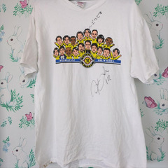 激レア 本人直筆サイン入り 北嶋秀朗 柏レイソル Ｔシャツ 番組...