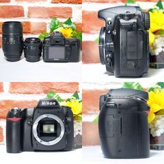 【全国送料無料】 Nikon D80✨ショット数わずか!!　超望遠 ダブルレンズセット ズームセット✨ 届いたらすぐに使えます✨ ニコンの画像