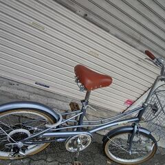 美品☆eirin[エイリン]20吋 ミニベロ(小径車) 外装6段/マットグレー