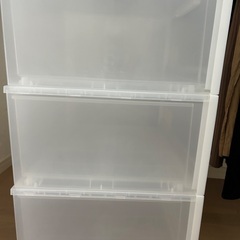 美品　無印良品　収納ケース　引出式　横ワイド　大　の画像