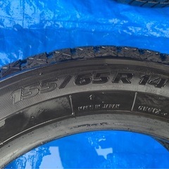 スタッドレスタイヤ　中古　155/65R14　の画像