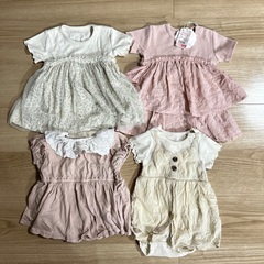 半袖ロンパース　70-80 まとめ売り　4点