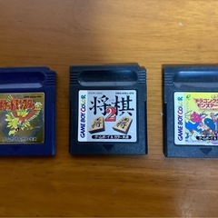 ゲームボーイカラーソフト 3個セット ポケモン金、将棋2、ドラゴ...