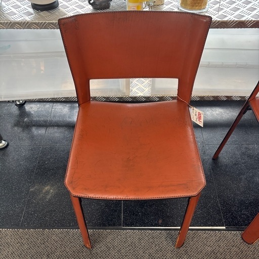 イタリア製 ビンテージ Fasem 革張りチェア チェア シンプル オシャレ インテリア レトロ