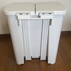 ゴミ箱　ペダル式　仕切り付き　30リットル程度の画像