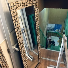 【中】ミラー　鏡　立てかけ鏡　立てかけミラー　スタンドミラー　オ...