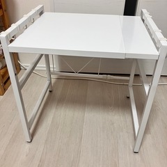 サンパーシー レンジラック 横幅伸縮タイプ 幅40cm~54cm サイドフック6個付き 耐荷重15kg (ホワイト)
