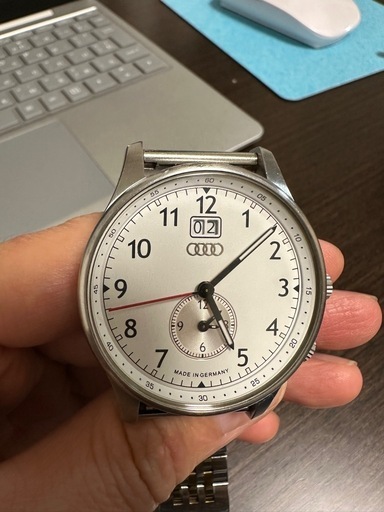 Audi アナログ時計 シルバー