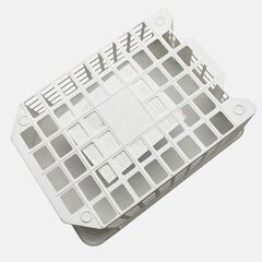 積み重ねできる収納バスケット 収納ケース 白 ホワイト DAISO ダイソー 10点 まとめ売り 12202の画像