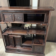 黒檀　茶箪笥
