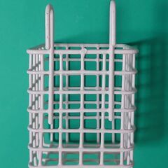 ワイヤーかご ホワイトの画像