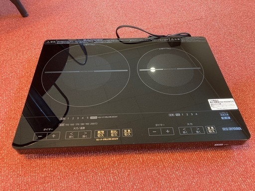 2口IHコンロ　卓上用　美品