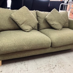 2505-059 3人掛け ソファ グリーン 中古美品 の画像