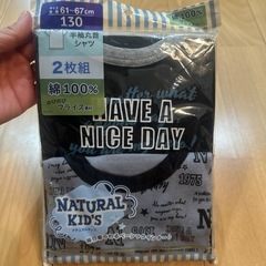 半袖丸首シャツ 130size
