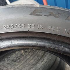 引き取り 235/45ZR18 4本 コンチネンタル 夏タイヤ とりあえず用履き潰しの画像