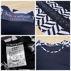 FASHION MESSAGE ワンピース 黒 生地薄の画像