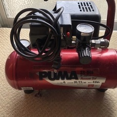 PUMA 藤原産業 エアーコンプレッサー オイルレス 4L
