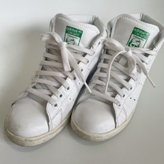 adidas Stan Smith ハイカットスニーカー ホワイト