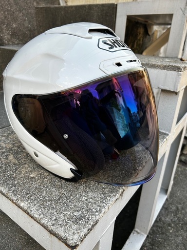 再値下げ！美品お得　SHOEI J-FORCE Ⅳサイズ L ルミナスホワイト Webike | SHOEI ショウエイ J-FORCE IV［ジェイ-フォース フォー