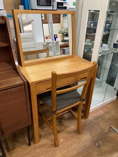 ドレッサー 北欧風 幅70cm 鏡台 中古