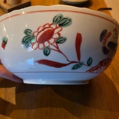 未使用　赤絵　鉢19cmの画像