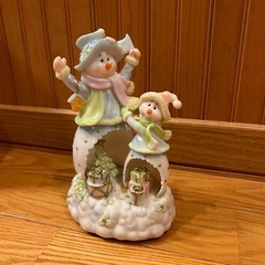 スノーマン　オルゴールライト　クリスマスの画像
